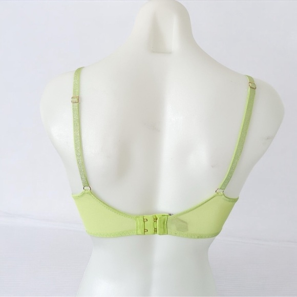 Savage X Fenty Lace Bra Lime Green Embroidered – Size 32C - Picture 5 of 10